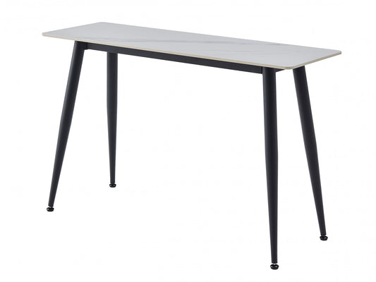 Bentley Console Table Matte Snow White Ceramic