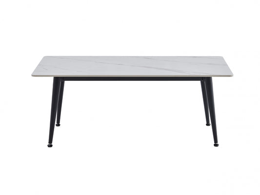Bentley Coffee Table Matte Snow White Ceramic