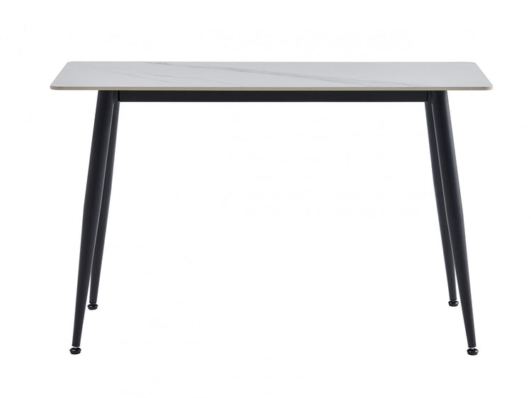 Bentley Console Table Matte Snow White Ceramic