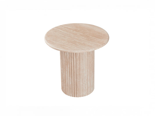 Pompeii Side Table Travertine