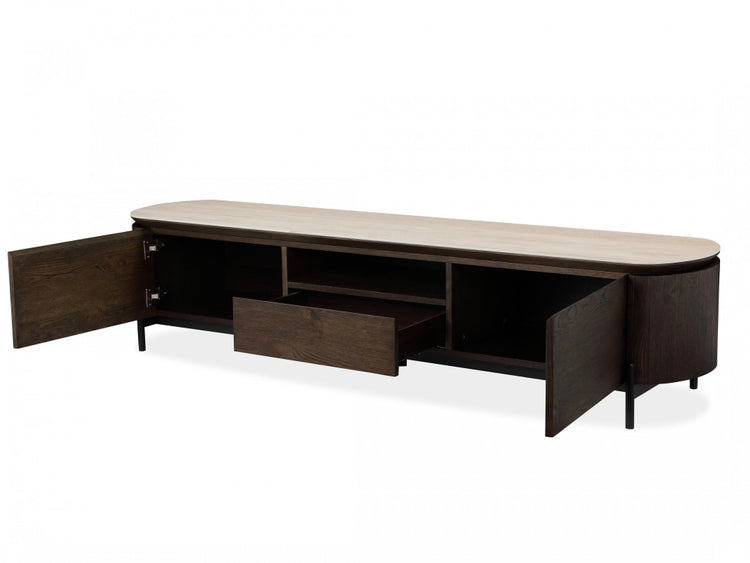 Sorrento TV Unit Bisque / Coffee
