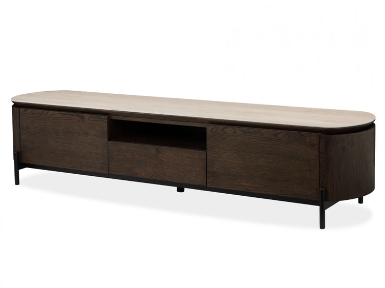 Sorrento TV Unit Bisque / Coffee