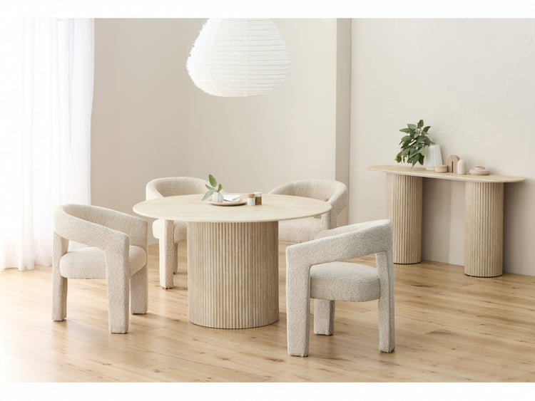 Pompeii Dining Table Travertine