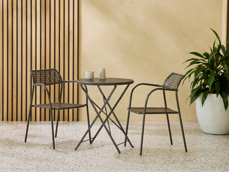Haven Outdoor Chair Espresso - CHAIRS Set of 2