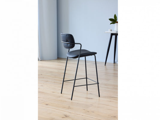 Lucia Bar Stool Black Set of 2