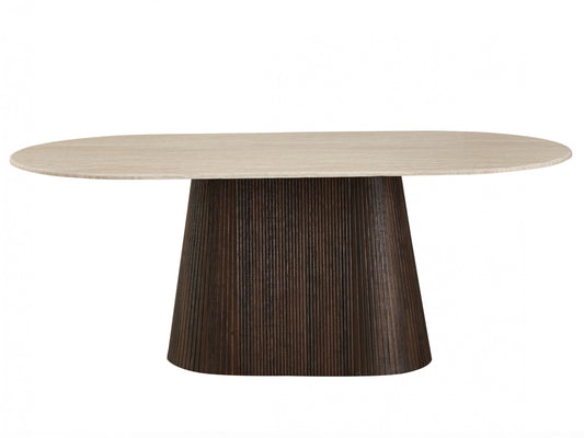 Crete Dining Table Travertine