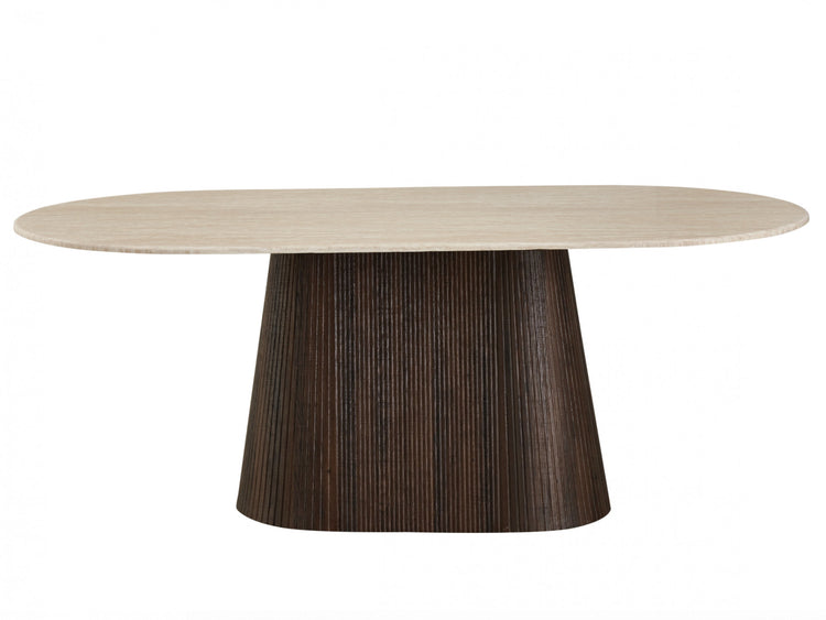 Crete Dining Table Travertine