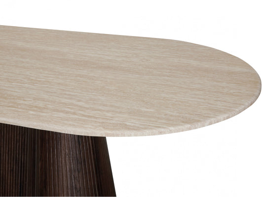 Crete Dining Table Travertine