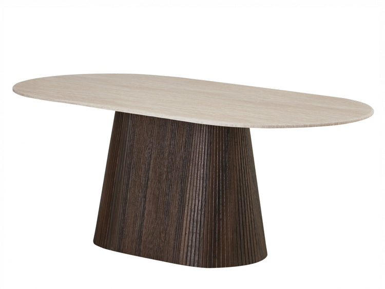 Crete Dining Table Travertine