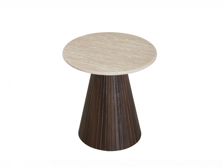 Crete Side Table Travertine