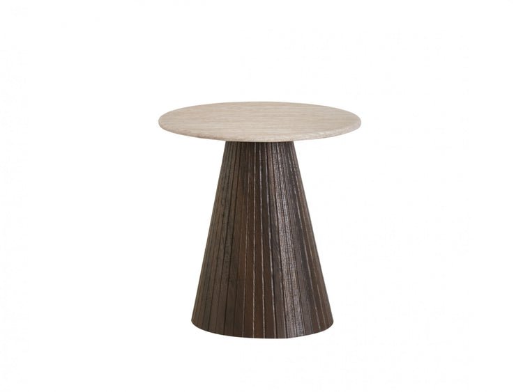 Crete Side Table Travertine