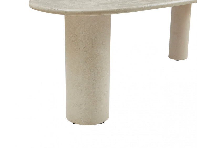 Coastal Curve Dining Table Pebble