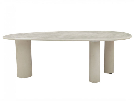 Coastal Curve Dining Table Pebble