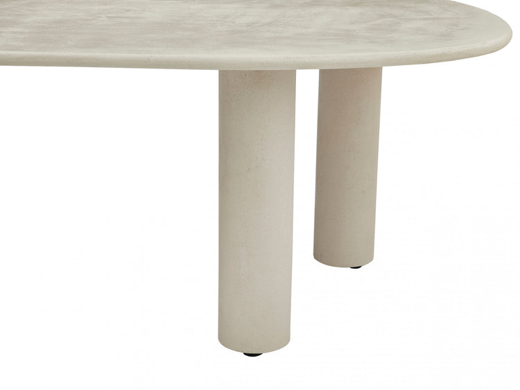 Coastal Curve Dining Table Pebble