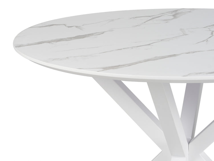 Villa Dining Table White Marble