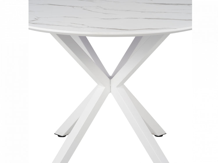 Villa Dining Table White Marble