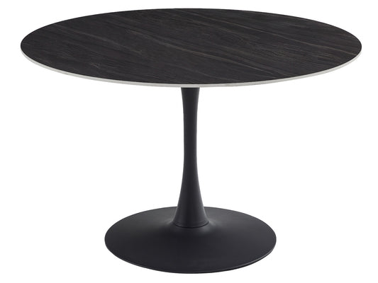 Scandi Large Dining Table Black Sand