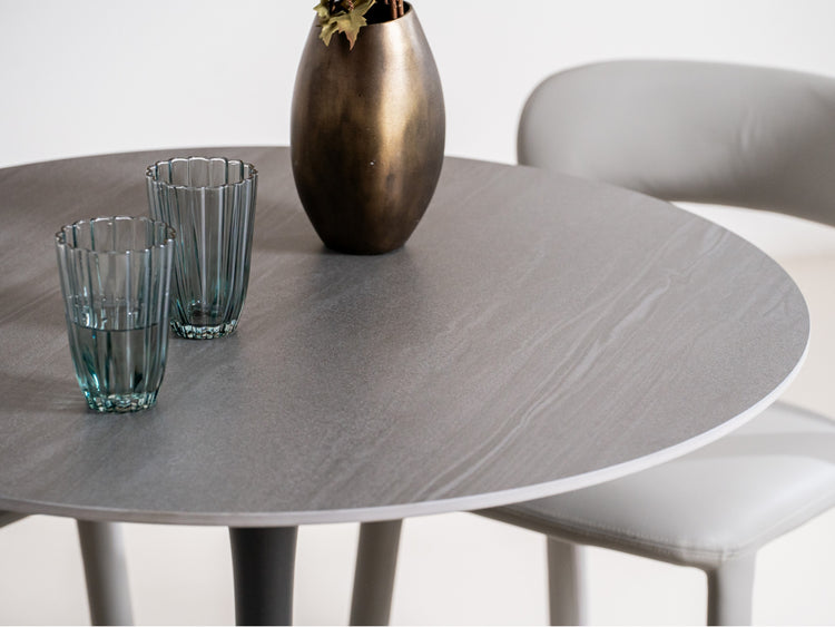Scandi Medium Dining Table Black Sand
