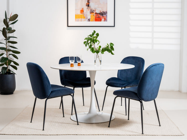 Scandi Large Dining Table Snow White