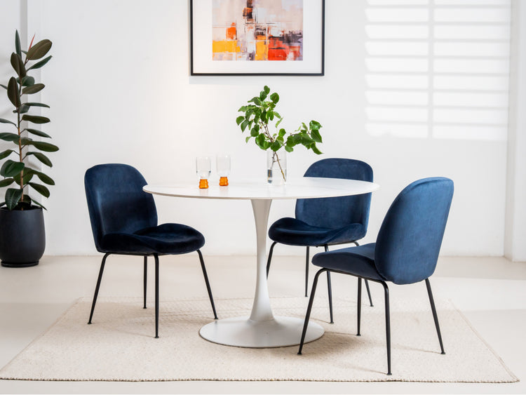 Scandi Large Dining Table Snow White