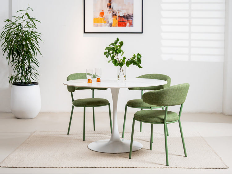 Scandi Large Dining Table Snow White