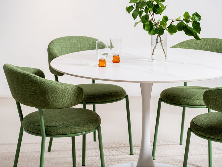 Scandi Large Dining Table Snow White
