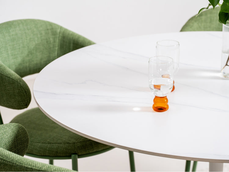 Scandi Large Dining Table Snow White