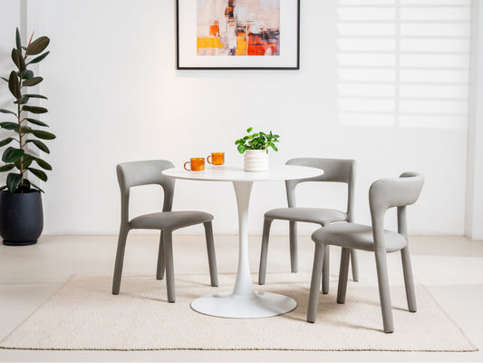 Scandi Small Dining Table Snow White