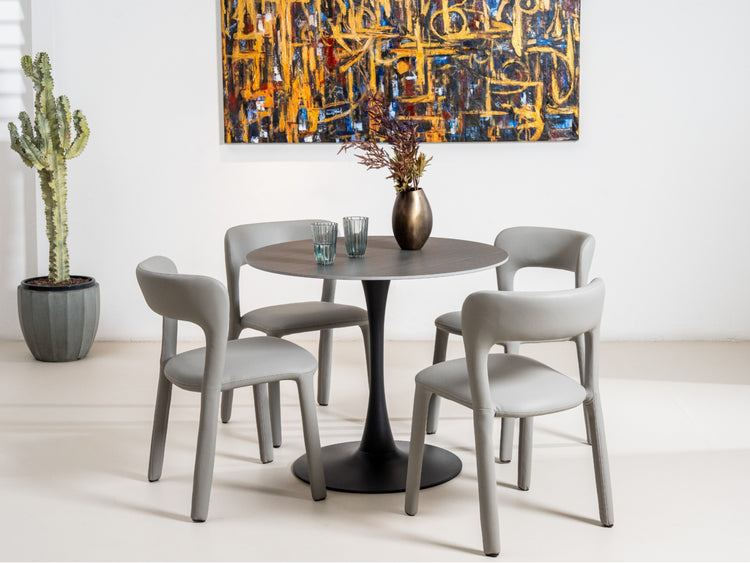 Madrid Dining Chair Grey Set of 2