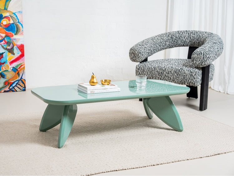 Hugh Coffee Table Mint Gloss
