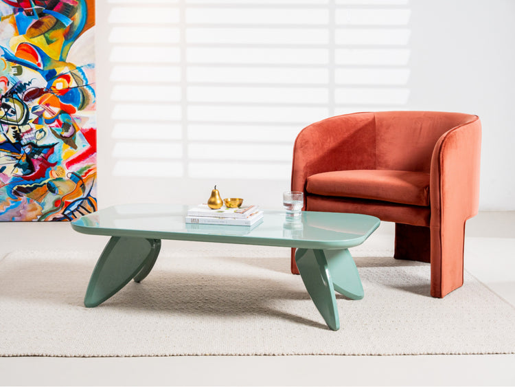 Hugh Coffee Table Mint Gloss