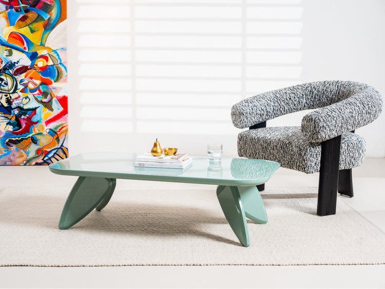Hugh Coffee Table Mint Gloss