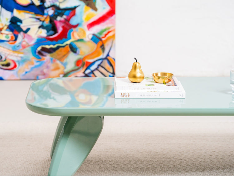 Hugh Coffee Table Mint Gloss