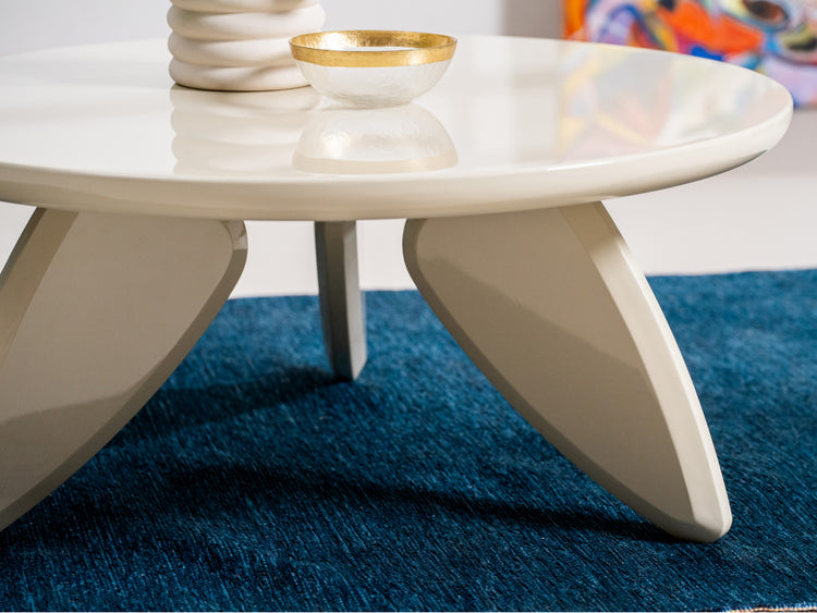 Peace Coffee Table Cream Gloss