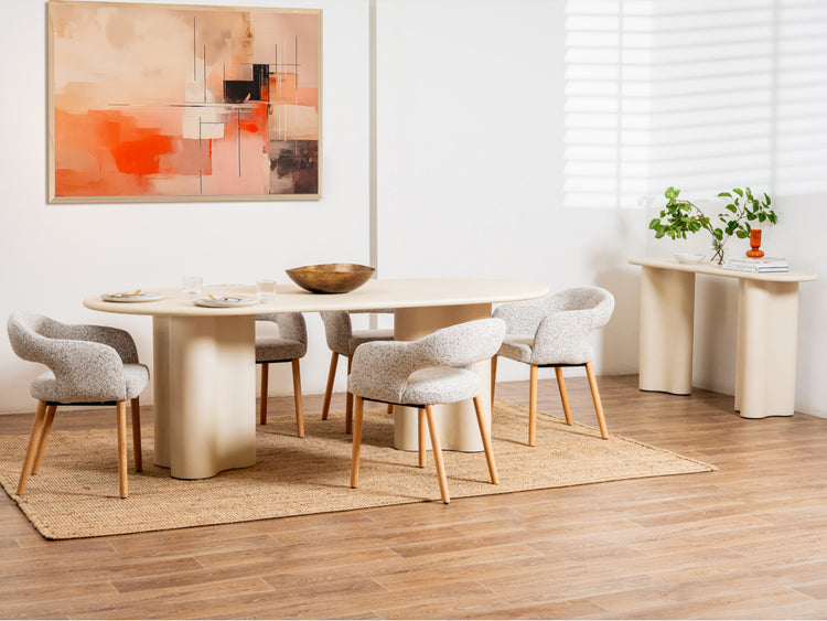 Coastal Console Table Pebble