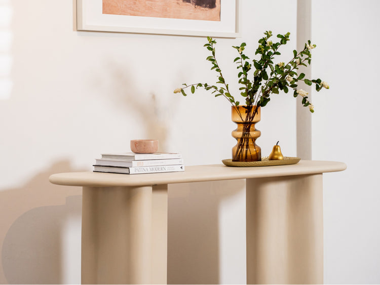 Coastal Console Table Pebble