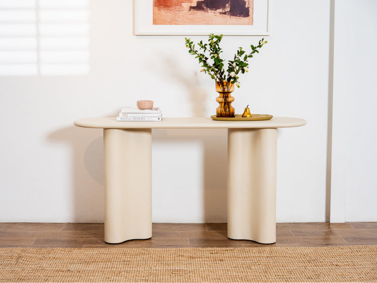 Coastal Console Table Pebble