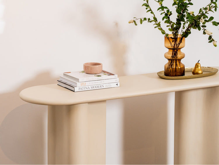 Coastal Console Table Pebble