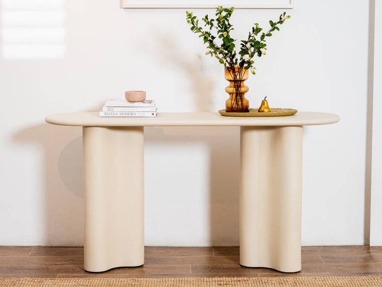 Coastal Console Table Pebble