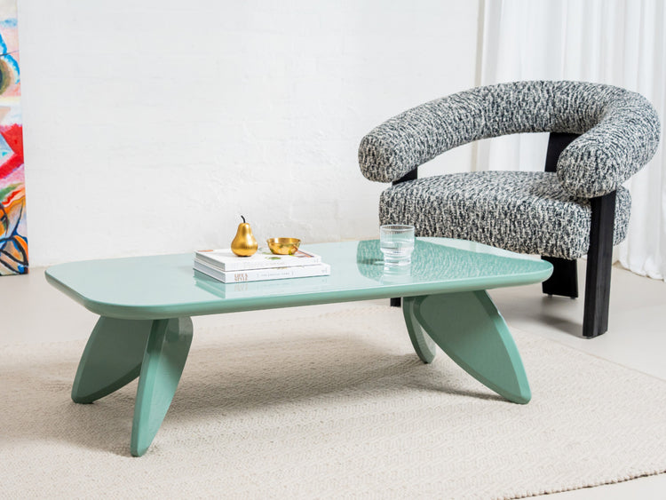 Hugh Coffee Table Mint Gloss