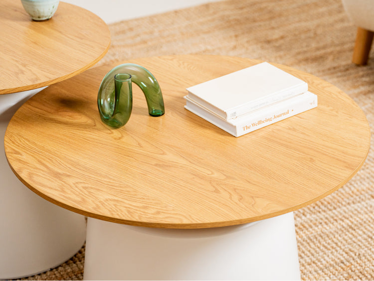 Coach Coffee Table Set Oak