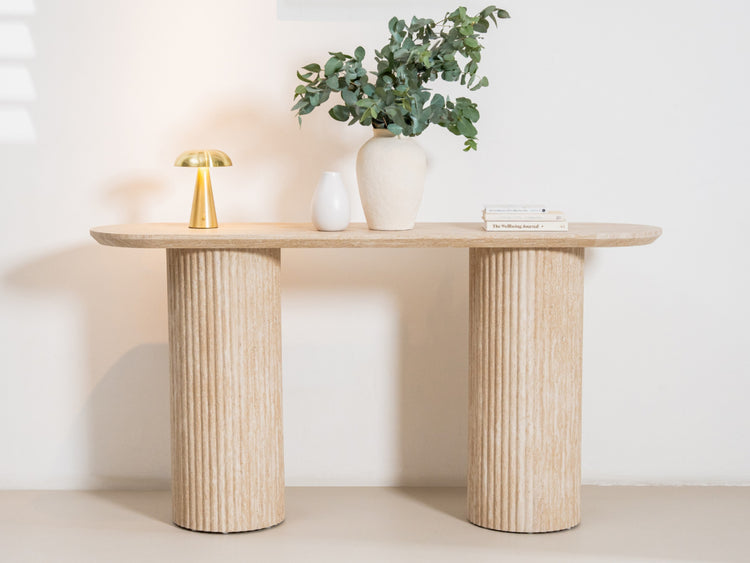 Milos Console Table Limestone