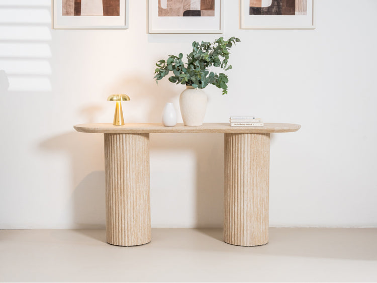 Milos Console Table Limestone