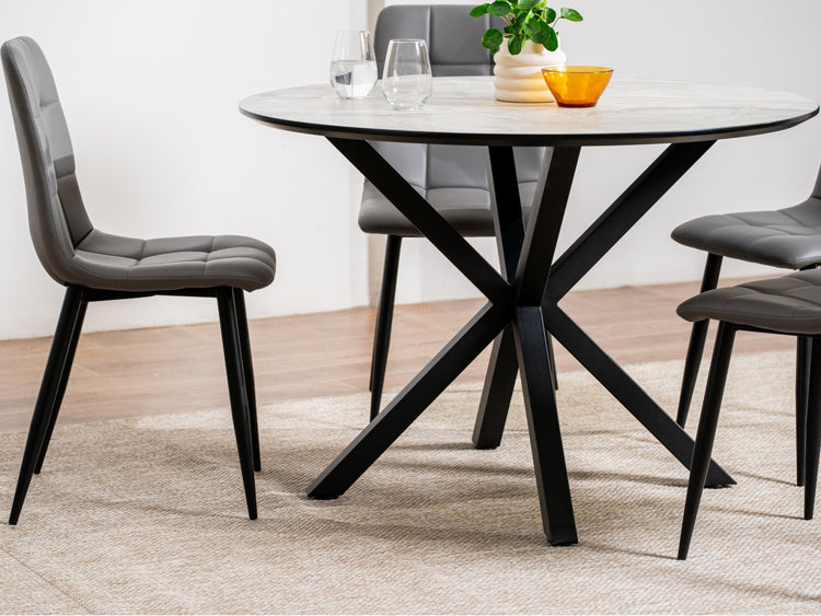 Villa Dining Table Grey Cloud