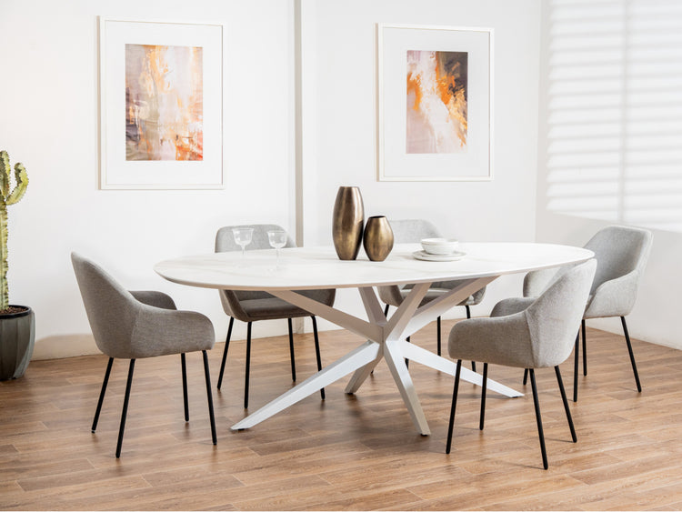 Napier Dining Chair Grey Set of 2