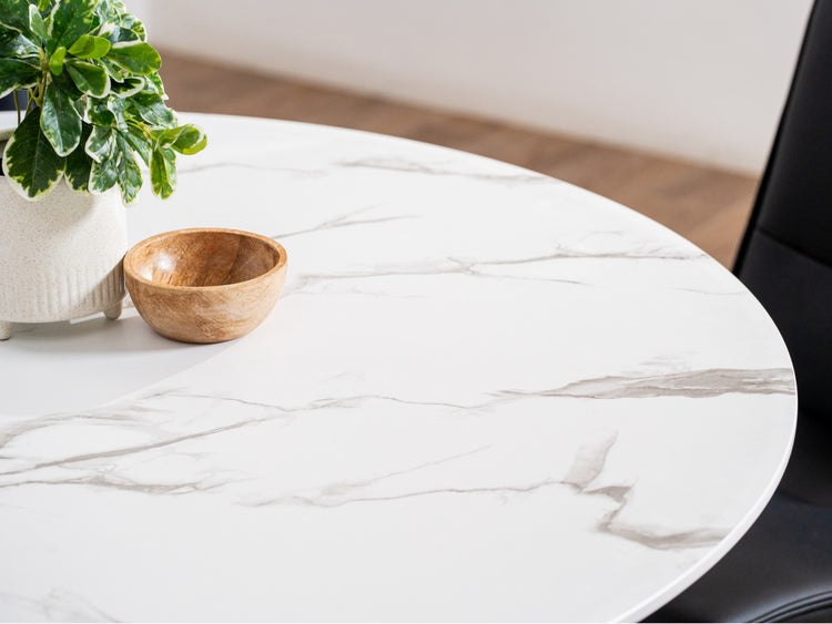 Villa Dining Table White Marble