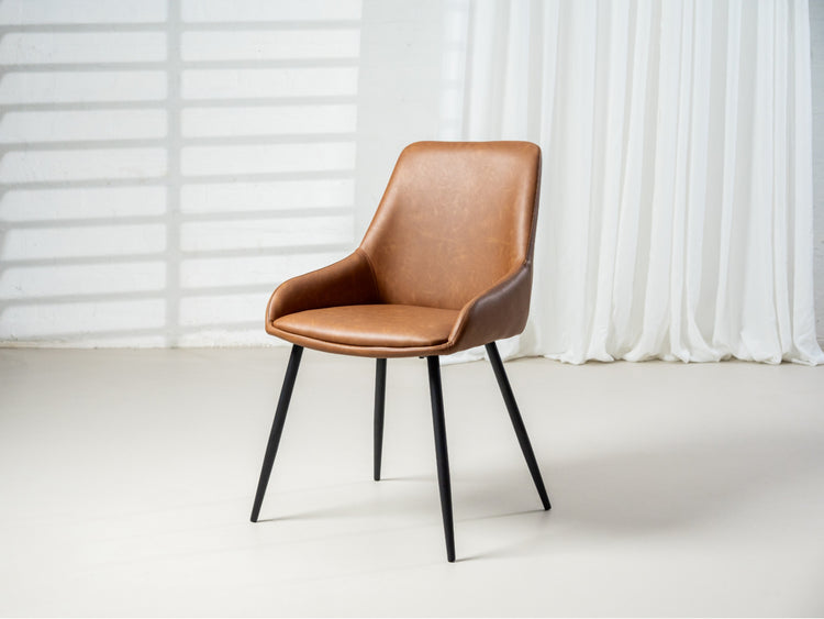 Costa Dining Chair Cognac  Set of 2