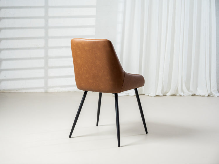 Costa Dining Chair Cognac  Set of 2