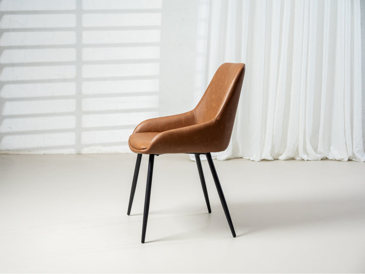 Costa Dining Chair Cognac  Set of 2