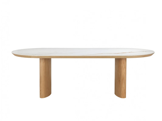 Lucerne Dining Table Natural With Ceramic
